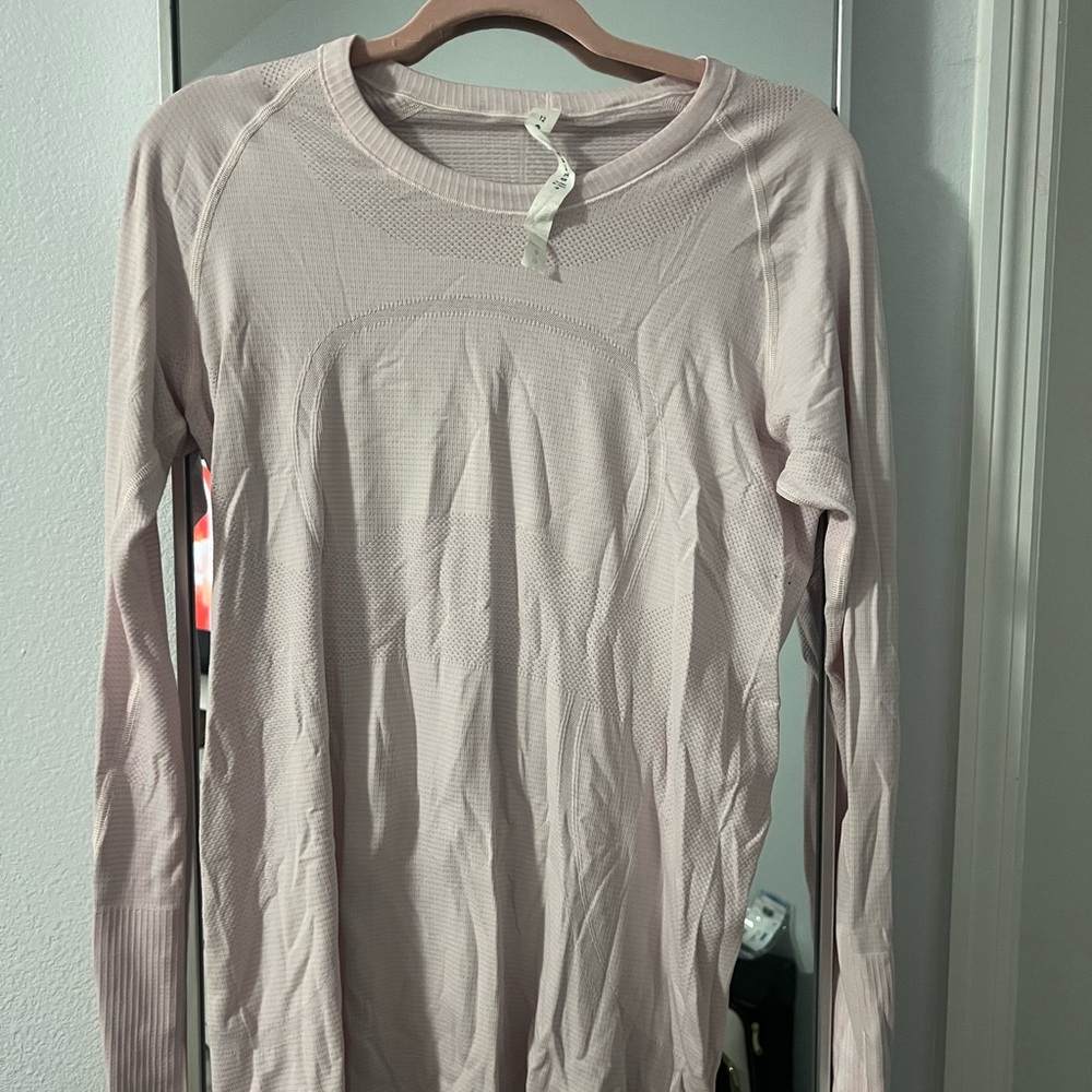 Lululemon Light Pink Swiftly Tech Top